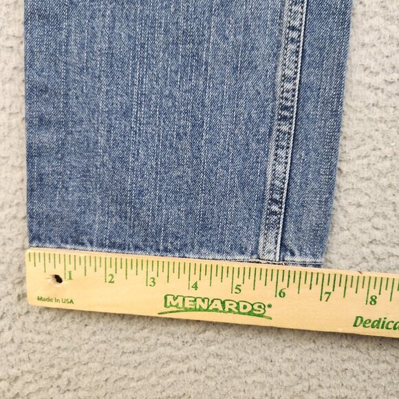 Y2K Urban Pipeline Jeans Boys 10 Blue Straight Leg Relaxed Skater Denim Pants - Picture 8 of 12